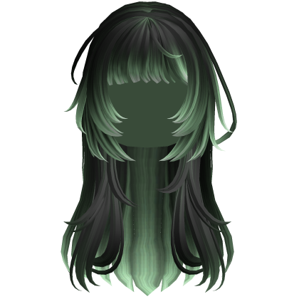 Green Heatwave Crosshair Punk Flowy Girl Hair