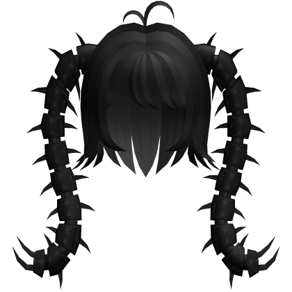 ♡ : creepy cute black centipede back pigtails Roblox item