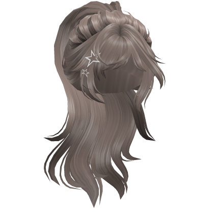 Layered Messy Anime Ponytail (Ash) Roblox item