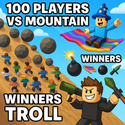 100 PLAYERS VS MOUNTAIN (Early Access 🛠️)
