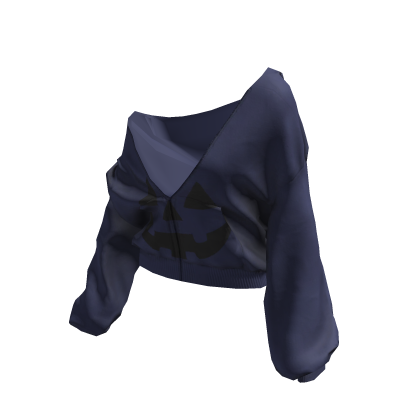 🎃 Halloween Pullover Baggy Hoodie Navy