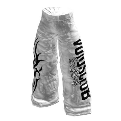 Y2K Pants Baggy Jeans White Voidsclub thumbnail