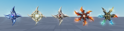 Crimson Dragon Ninja Star Made by Zelgraz preview 1