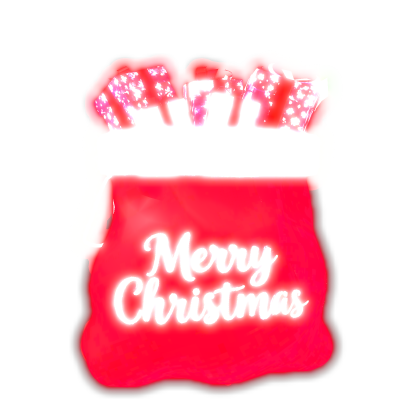 Emissive Christmas Santa bag 