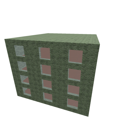 Destructible Brick Building (1side variant)