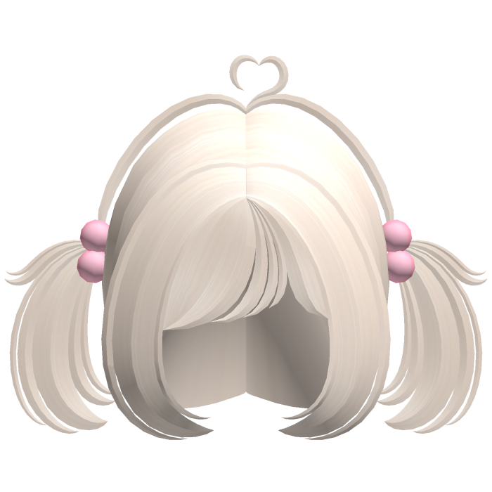 ♡ adorable moe heart cowlick pigtails in blonde