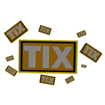 Tickets Overhead sign