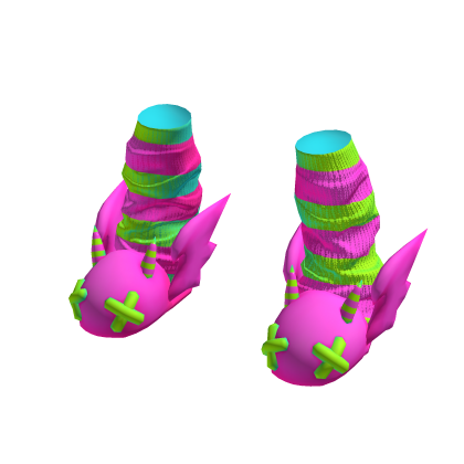 Devil Slippers Neon Watermelon