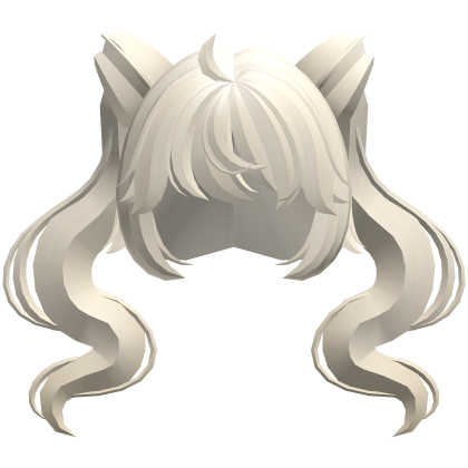 flowy magical girl swirly ponytails blonde