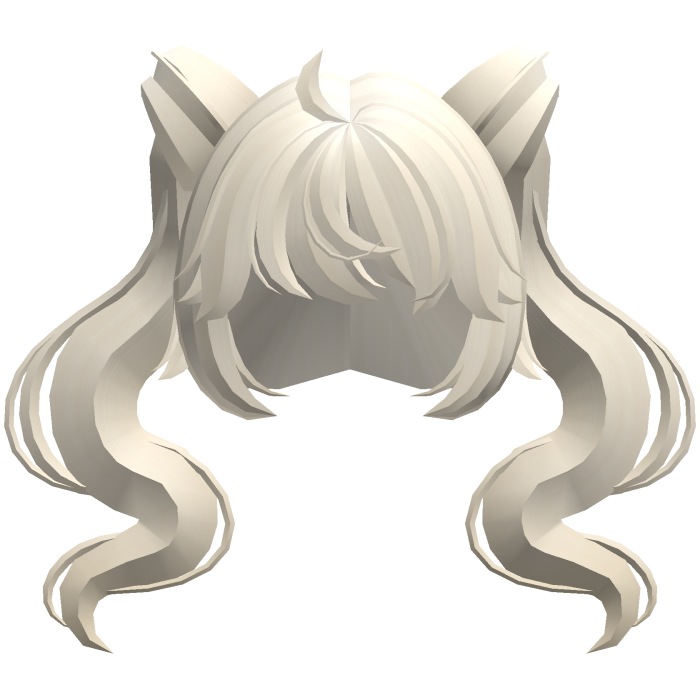 flowy magical girl swirly ponytails blonde