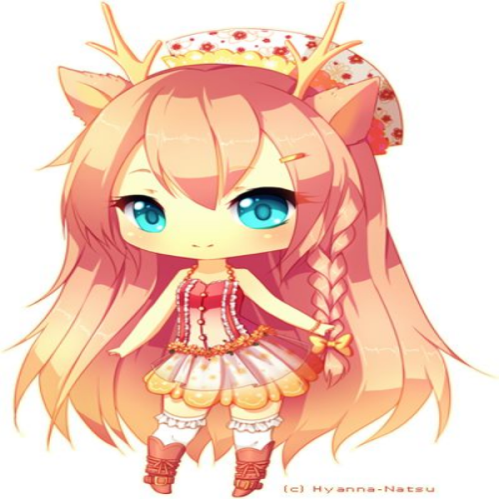 Anime Deer Girl Chibi Roblox decal