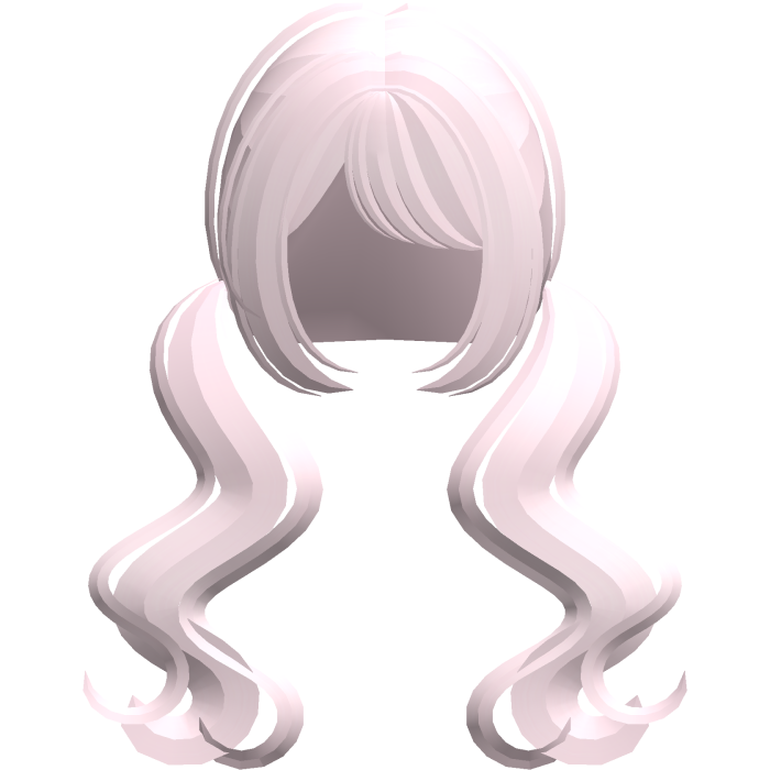 ♡ ꒱  dreamy wavy low pigtails in pink