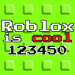 roblox is cool 123450