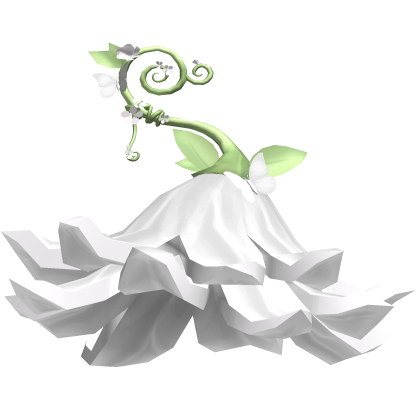 White Fantasy Fairy Bell Green Flower