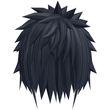 navy blue extreme spiky emo vkei anime boy hair