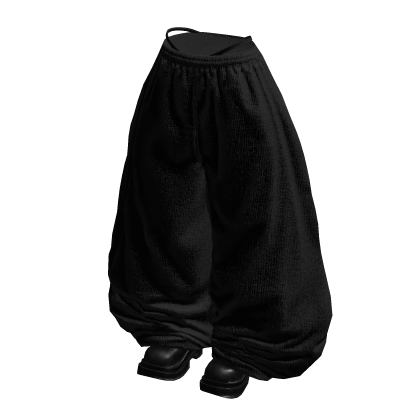 Fade Balloon Sweatpants (Black Black)