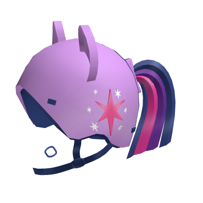 . ‿ ♡ cute twilight sparkle pony helmet ⊹ . ୨୧ Roblox item