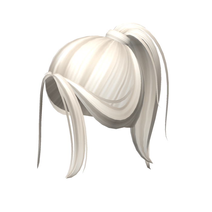 -',ৎ Messy Grunge Preppy Ponytail in Ash Blonde