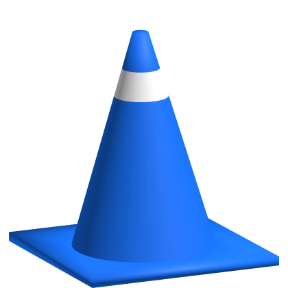 Blue Traffic Cone