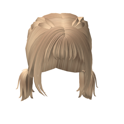 Blonde Cheap Braided Pigtails Roblox item