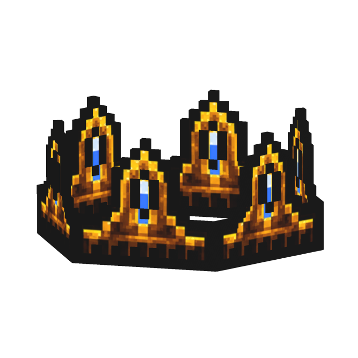Gold 8-Bit Crown ADD-ON