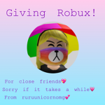 Ruby donates robux