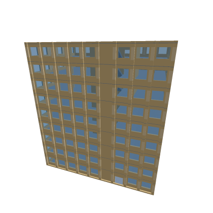 Destructible office building