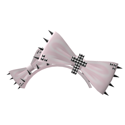 pink vkei emo gothic studded bows