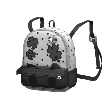 [NEW 🚨] Black Polka Dot Cat Backpack (1.0)