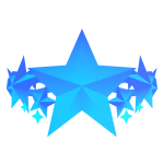 Sapphire Blue Glowing Sigil Crown