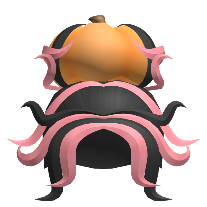 Pumpkin Bun Hair (Black & Pink)