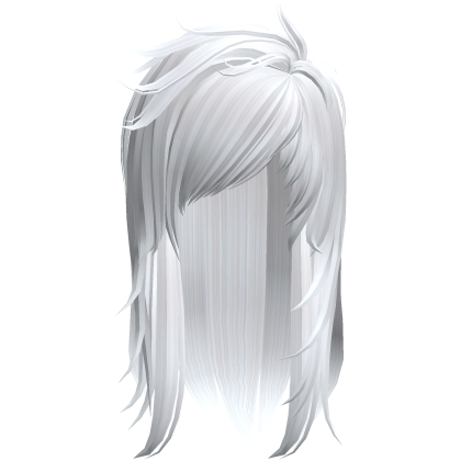 Scene Messy Long Hair (White) Roblox item
