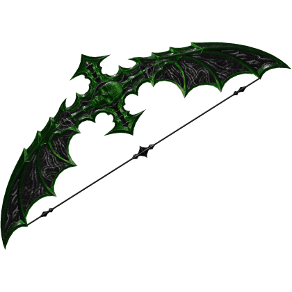Skullbound Green Goth Reaper Bow