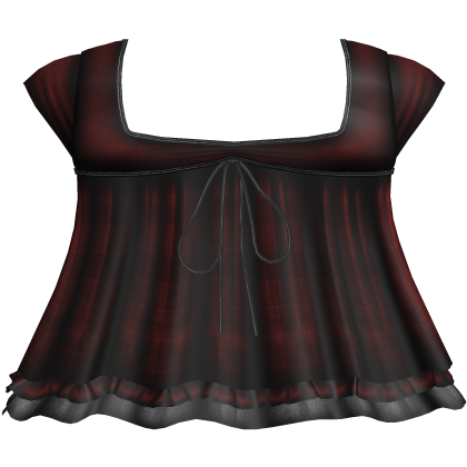 pretty gothic ruffled dress red 2