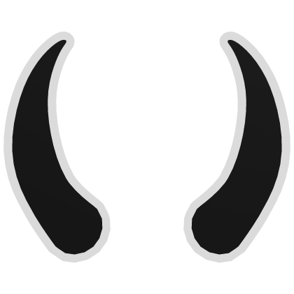 horns white glow Roblox item