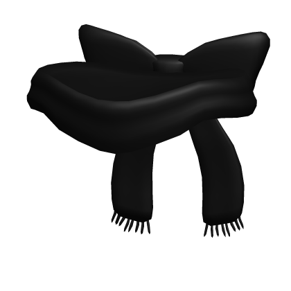 Oversized Bowtie Scarf Black thumbnail