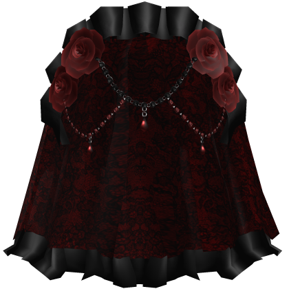 Black Red Gothic Rose Dark Jewelry Veil Roblox item