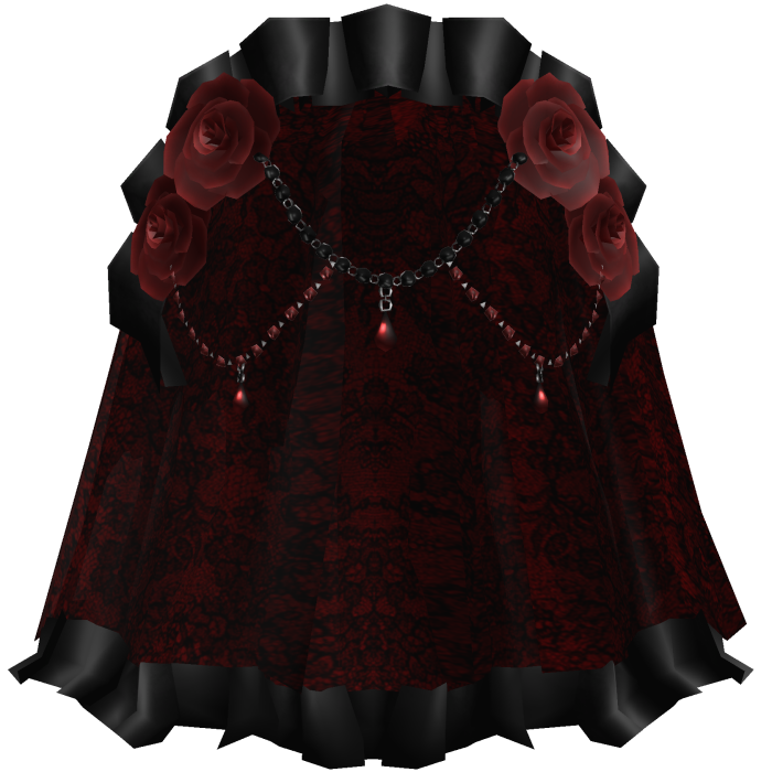 Black Red Gothic Rose Dark Jewelry Veil
