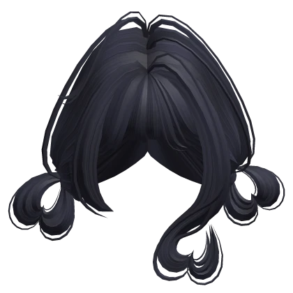 Cute Gyaru Mini Buns (Dark Blue) Roblox item thumbnail