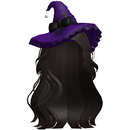 Halloween Side Swept Witch Hair (Dark Brown)
