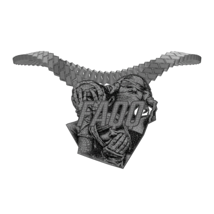 "Faqq" Custom 1of1 Iced Out Chain