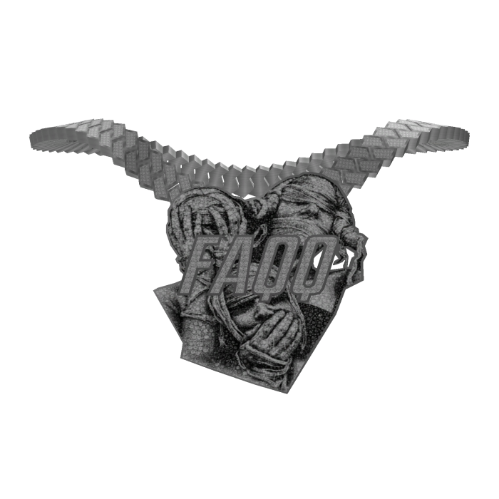 "Faqq" Custom 1of1 Iced Out Chain