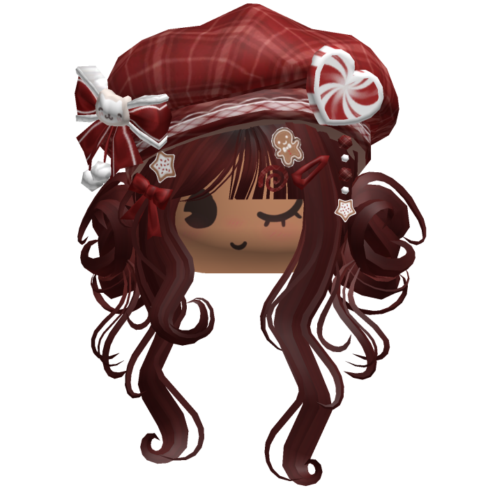 ♡ Christmas Swirly Wispy Buns (Red)