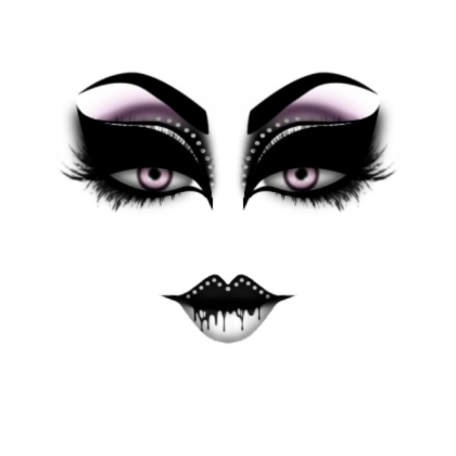 Black, White & Pink Makeup Roblox decal