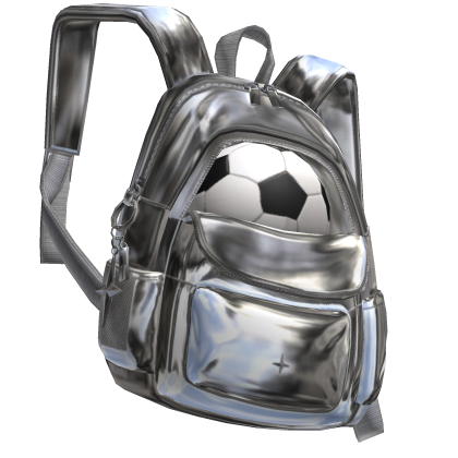 Silver Soccer Backpack Bag Single Strap [1.0]