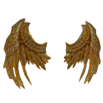 Golden Angel Wings of Heaven's Ascent