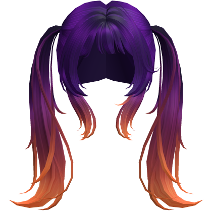 Halloween Purple Orange Cutesy Pigtails Roblox item