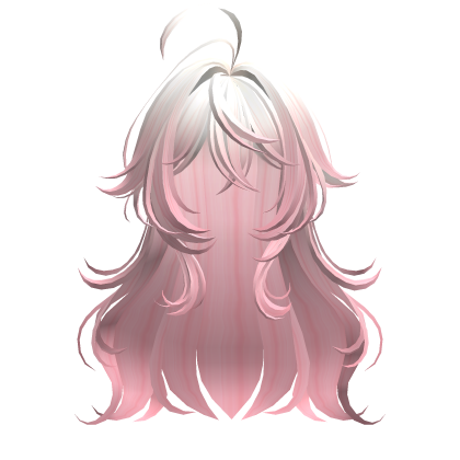 Pink Ombre Cute Anime Girl Hair