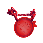 Ruby Pufferfish Bling Chain