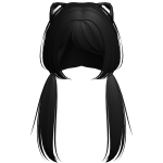 FREE low emo pigtails with kitty ears